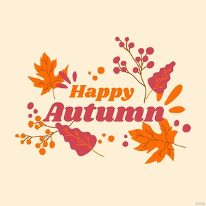 Happy Autumn Vector