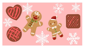Free Christmas Cookie Background Template to Edit Online