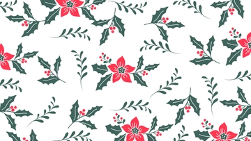 Free Christmas Holly Background Template to Edit Online