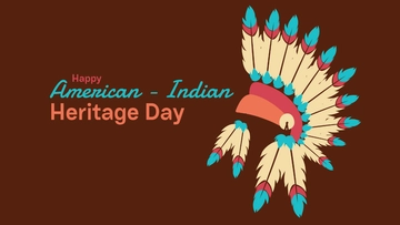 Free Happy American Indian Heritage Day Background Template to Edit Online Free Happy American Indian Heritage Day Background Template to Edit Online