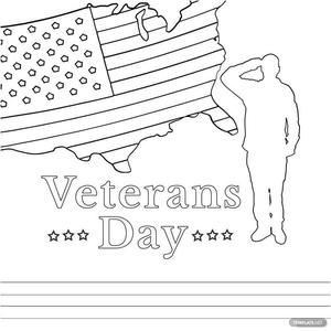 Veterans Day Color Drawing