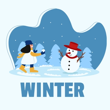 Free Winter Clipart Template to Edit Online