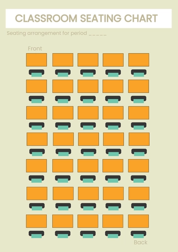 Free Blank Classroom Seating Chart Template to Edit Online
