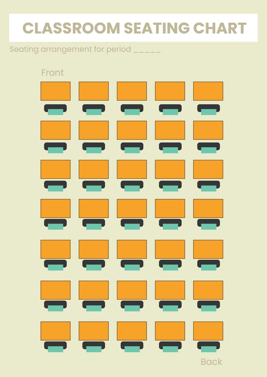 Blank Classroom Seating Chart
