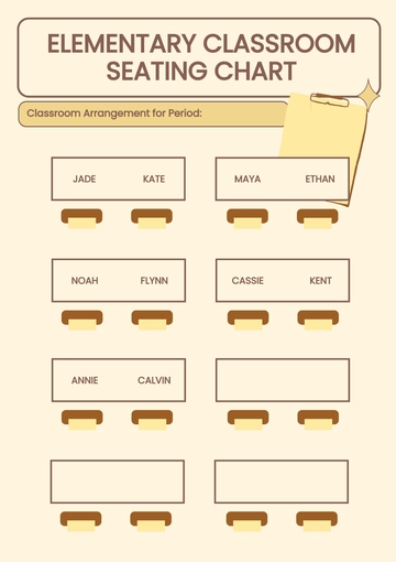 Free Seating Chart Template to Edit Online