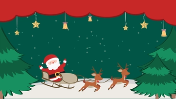 Free Red And Green Christmas Background Template to Edit Online
