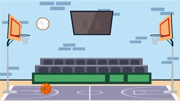 Free Basketball Court Background Template to Edit Online
