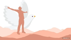 World Freedom Day Cartoon Background