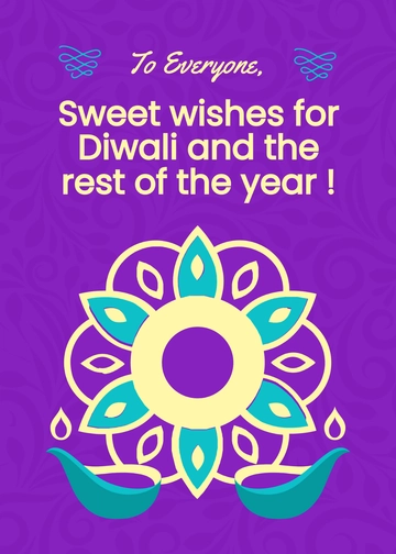 Free Diwali Wishes Template to Edit Online