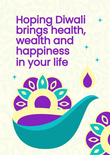 Free Diwali Best Wishes Template to Edit Online