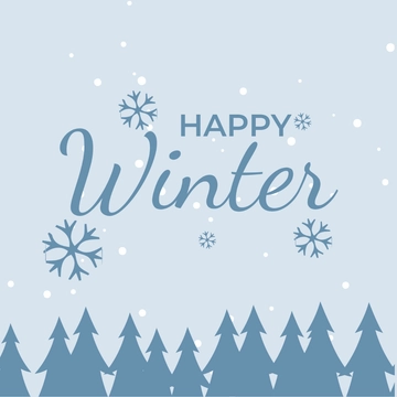 Free Happy Winter Clipart Template to Edit Online