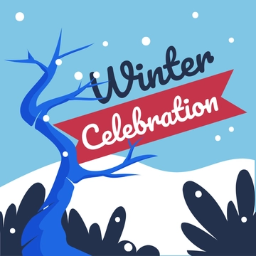 Free Winter Celebration Clipart Template to Edit Online