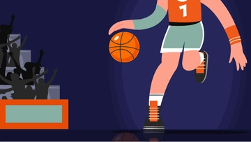 Free Dark Basketball Background Template to Edit Online