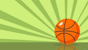 Green Basketball Background