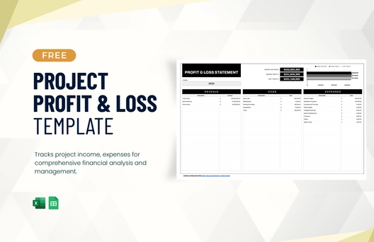 Project Profit And Loss Template
