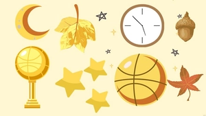 Yellow Basketball Background