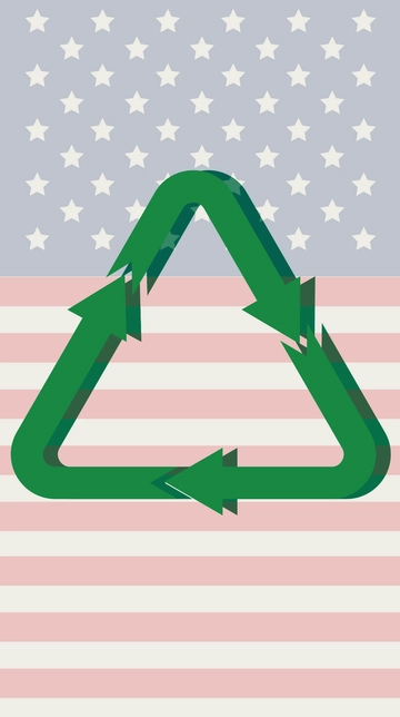 Free America Recycles Day iPhone Background Template to Edit Online