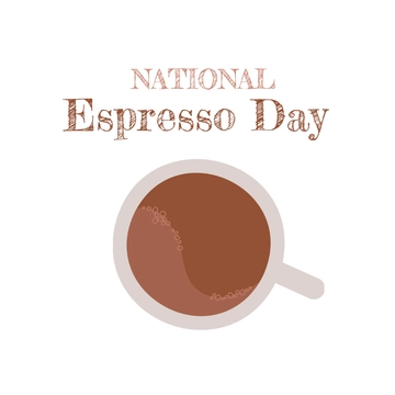 Free National Espresso Day Clipart Template to Edit Online
