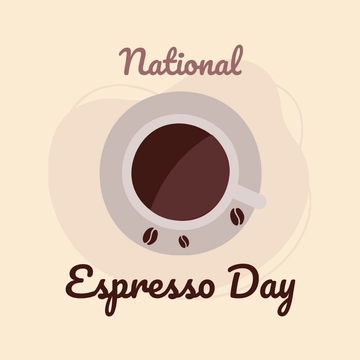 Free National Espresso Day Clipart Template to Edit Online