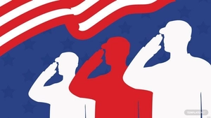Veterans Day Blue Background