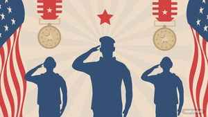 Veterans Day Colorful Background