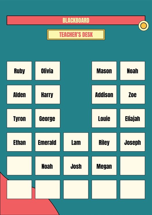 Creative Classroom Seating Chart