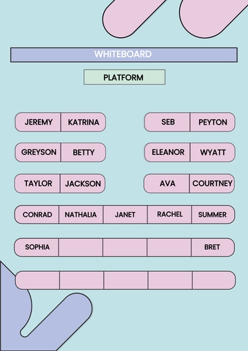 Free College Classroom Seating Chart Template to Edit Online