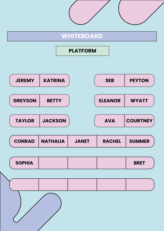 College Classroom Seating Chart