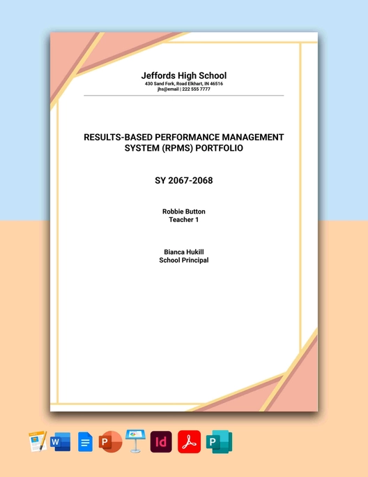 RPMS Portfolio Template