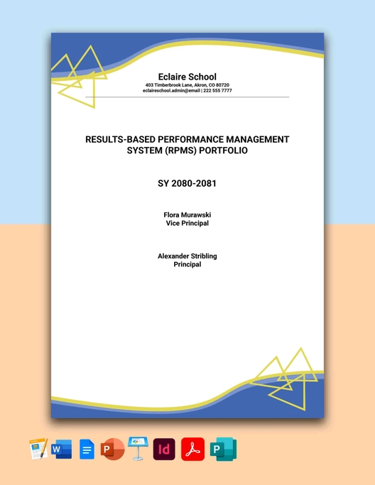 School RPMS Portfolio Template