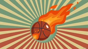 Vintage Basketball Background