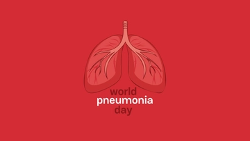 Free World Pneumonia Day Cartoon Background Template to Edit Online