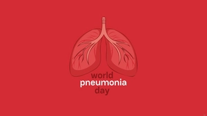 World Pneumonia Day Cartoon Background
