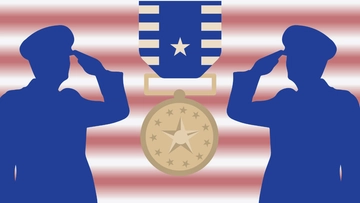 Free Veterans Day Blur Background Template to Edit Online