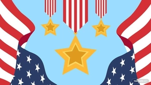 Veterans Day Light Background