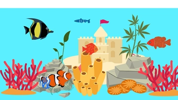 Free Aquarium Decor Background Template to Edit Online