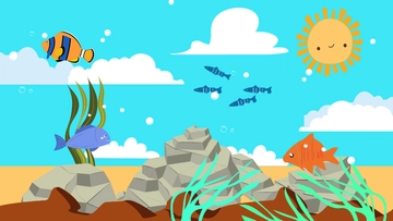 Free Painted Aquarium Background Template to Edit Online