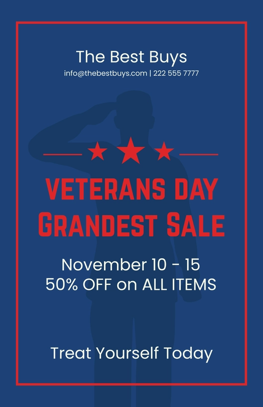 Veterans Day Advertisement Poster