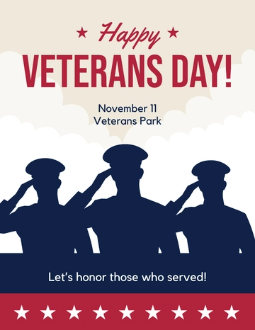 Free Veterans Day Flyer Template to Edit Online