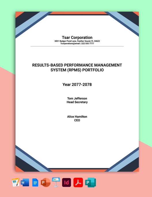 Modern RPMS Portfolio Template