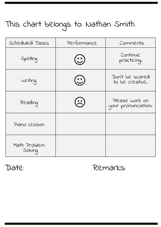 Student Teacher Sticker Chart
