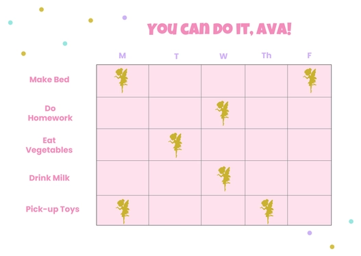 Fairy Sticker Chart