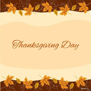 Thanksgiving Day Border Vector