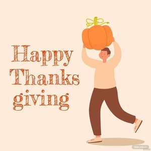 Thanksgiving Day Flat Design Vector