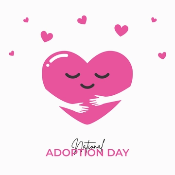 Free National Adoption Day Clipart Template to Edit Online