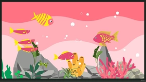 Pink Aquarium Background