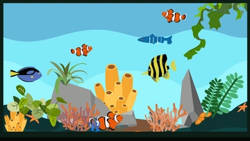 Free Tropical Aquarium Background Template to Edit Online