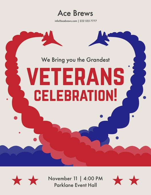 Creative Veterans Day Flyer