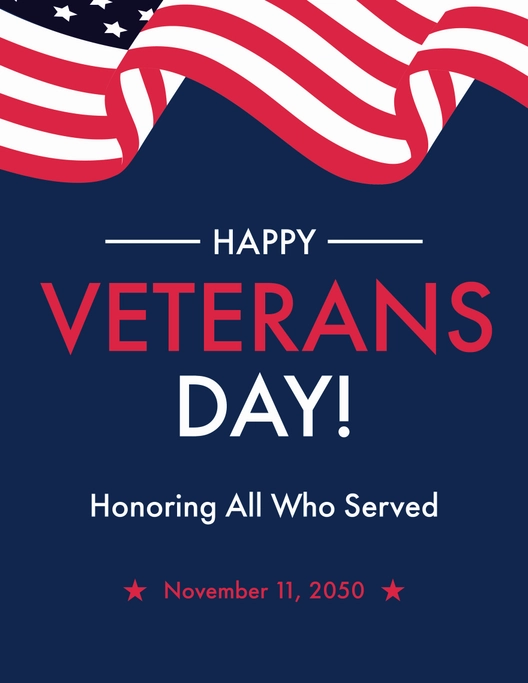 Veterans Day Mockup Flyer