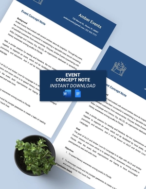 Event Concept Note Template